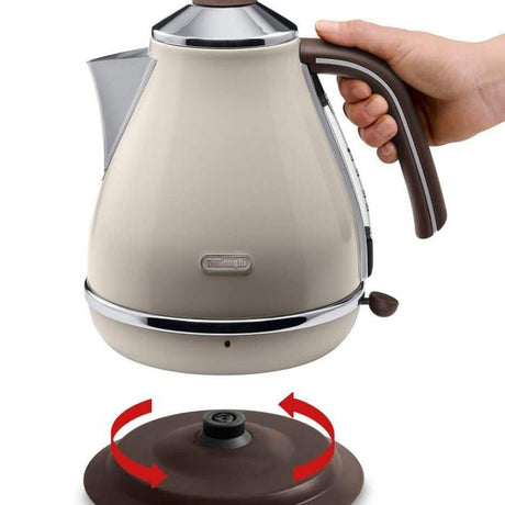 Delonghi KBOV2001.BG Stainless Steel Jug Kettle 1.7L Beige | TBM Online