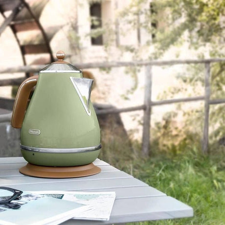 Delonghi KBOV2001.GR Stainless Steel Jug Kettle 1.7L Green | TBM Online