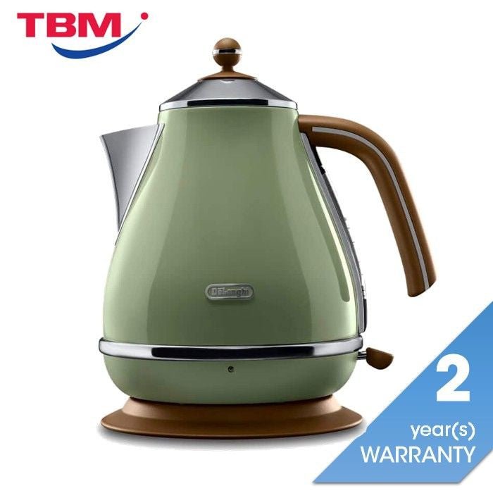 Delonghi KBOV2001.GR Stainless Steel Jug Kettle 1.7L Green | TBM Online