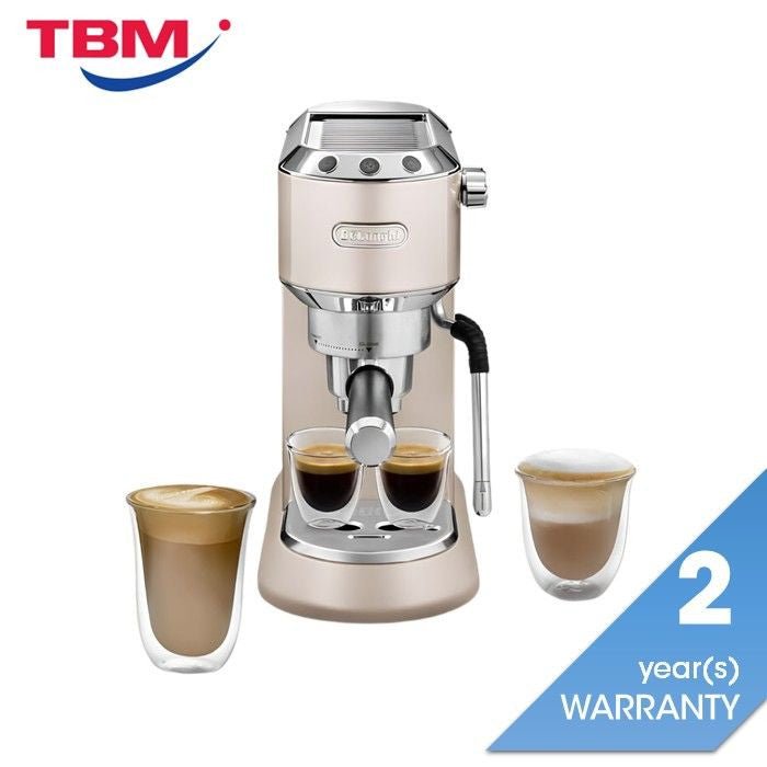 DeLonghi EC885.BG Dedica Arte Manual Espresso Coffee Machine Beige Gold | TBM Online