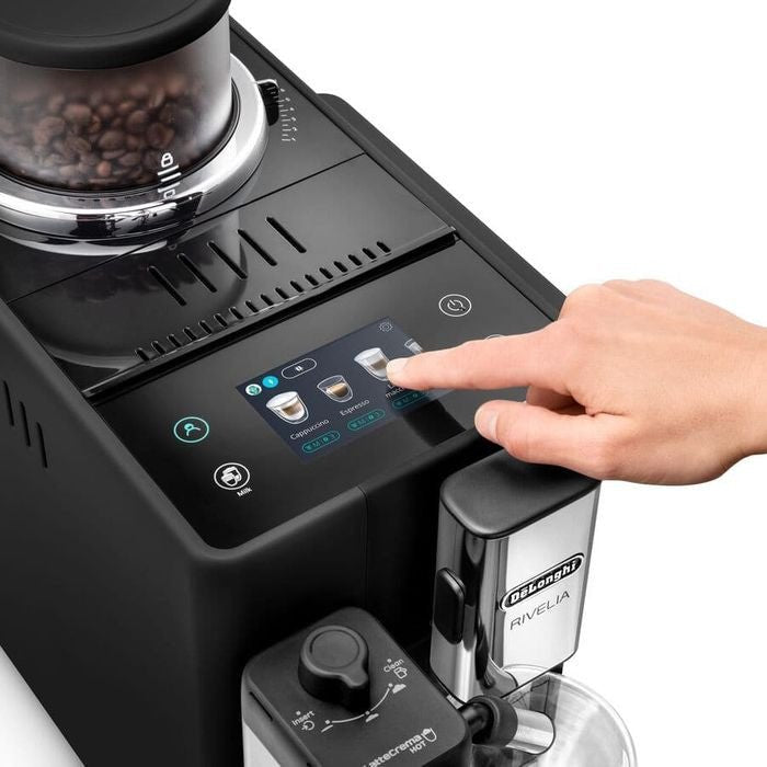 Delonghi EXAM440.55B Rivelia Fully Automatic Coffee Machine Black | TBM Online