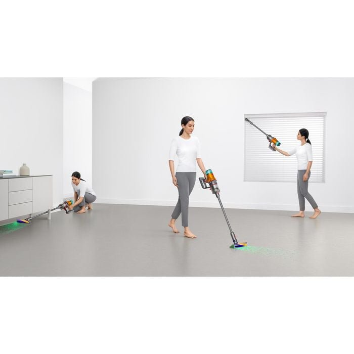 Dyson SV46 V12 DETECT SLIM ABSOLUTE Cordless Vacuum Cleaner (HEPA) Yellow/Nickel | TBM Online