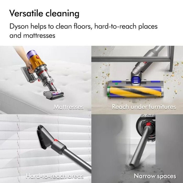 Dyson V12 DETECT SLIM ABS Cordless Vacuum Cleaner Yellow/Nickel | TBM Online