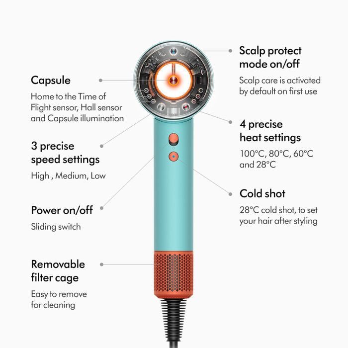 Dyson Hair Dryer HD16 SUPERSONIC NURAL STRAWBERRY PINK + CASE | TBM Online