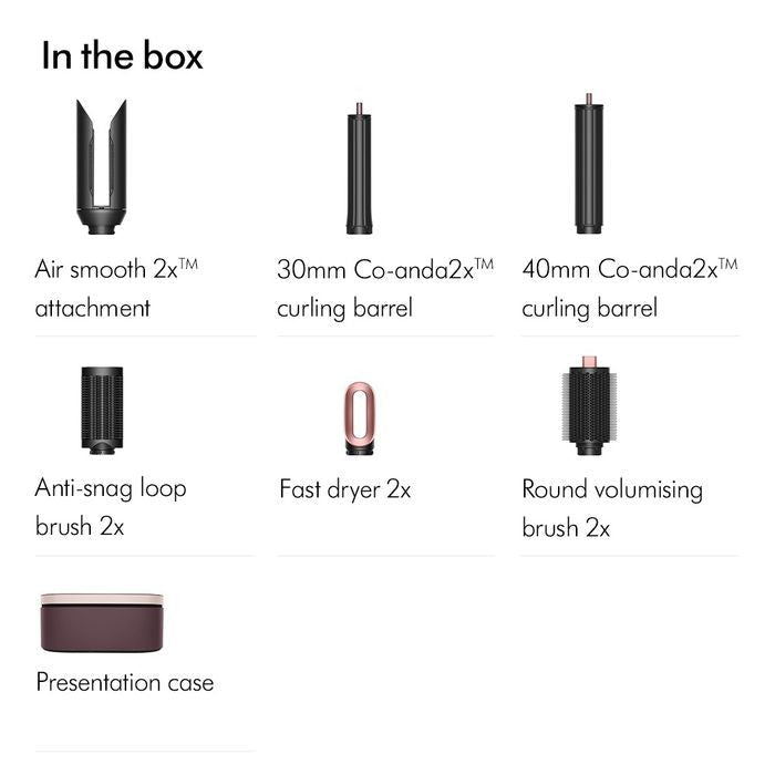 Dyson AIRWRAP HS09 CO - ANDA 2X CE/PINK Multi - Styler And Dryer Ceramic Pink/Rose Gold | TBM Online