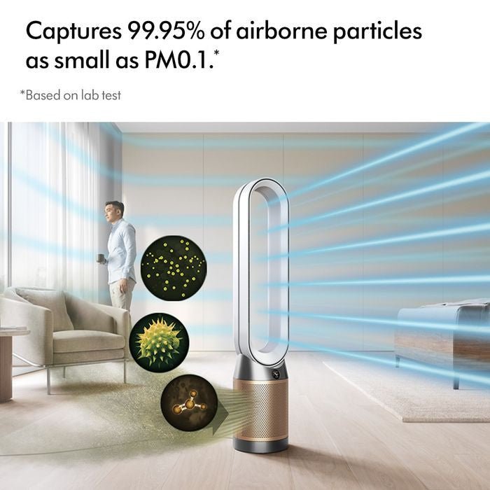 Dyson TP12 WHITE GOLD Air Purifier Tower Fan TP12 White Gold | TBM Online