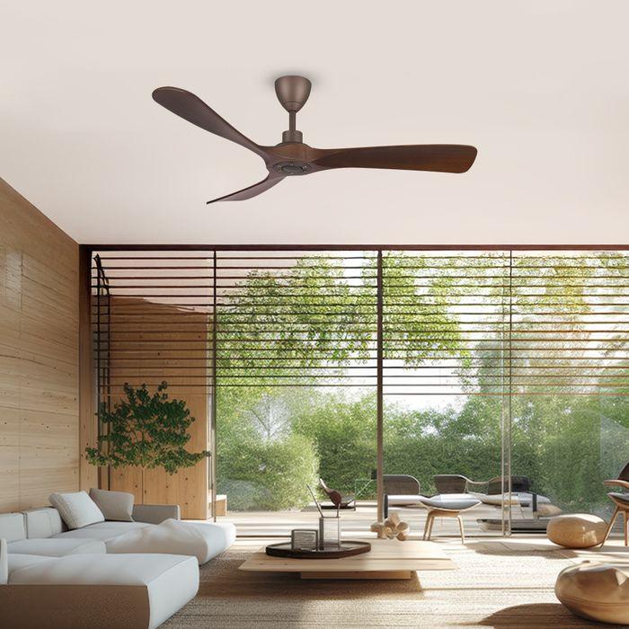 Alpha Alkova MAYSA G2-3B/56 WALNUT/ORB Ceiling Fan 56" 3 Blade Walnut ORB