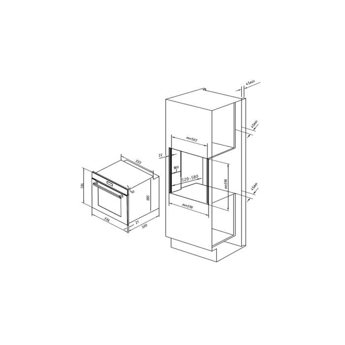 Elba EBO - Q6788(BK) Built - In Oven 75L 4D Heat Circulation Technology | TBM Online