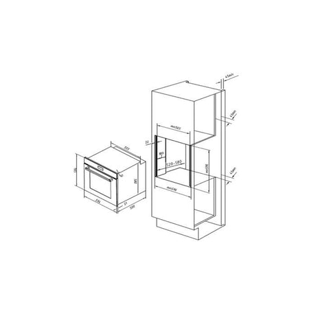 Elba EBO - Q6788(BK) Built - In Oven 75L 4D Heat Circulation Technology | TBM Online
