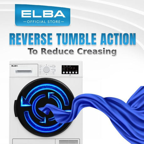 Elba ED - H9151C(WH) Tumble Condenser Dryer With 15 Programs 9.0 kg | TBM Online