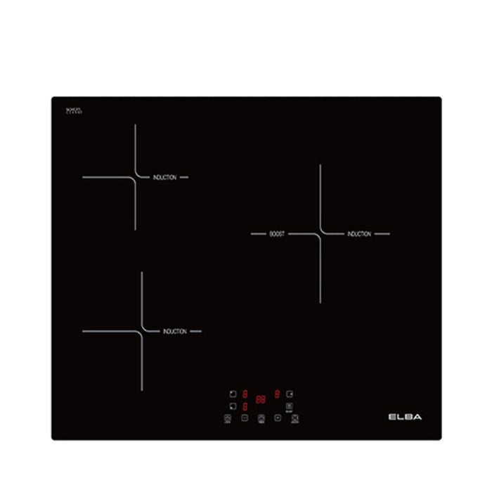 Elba EIC-S6063ST(BK) Built-In Induction Cooker Triple Cooking Zones ...