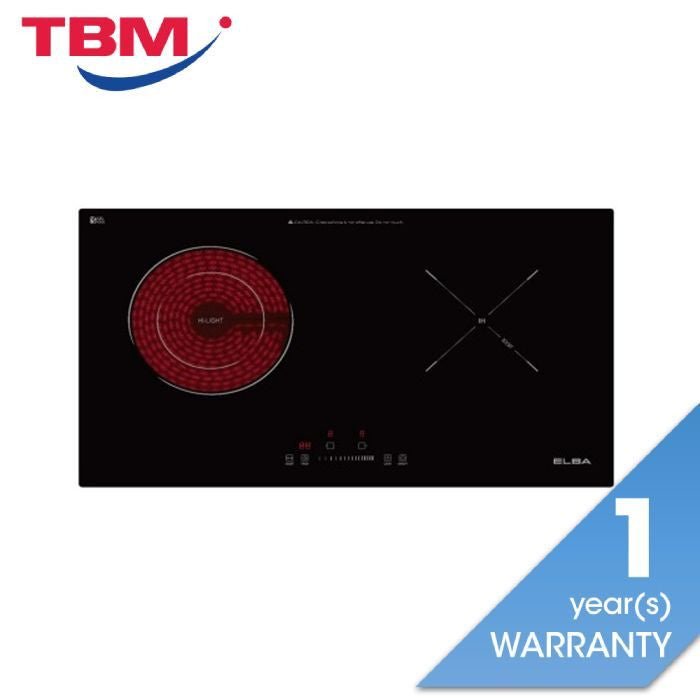 Elba EICH - Q7052ST(BK) Built - In Induction Ceramic Hob Dual Cooking Zone 9 Power Level 71cm | TBM Online