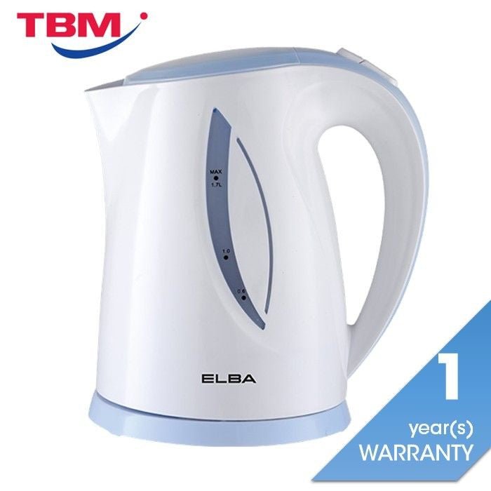 Elba EJK - D1719 (WH) Jug Kettle 1.7L 360 Degree Rotation Concealed Heating Element | TBM Online