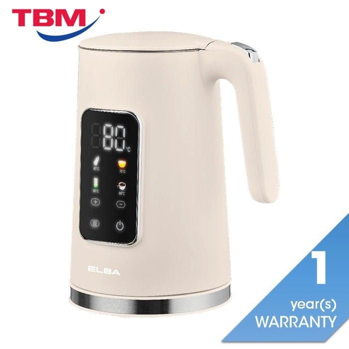 Elba EJK - R1786D(PE) Digital Jug Kettle 1.7L Cream | TBM Online