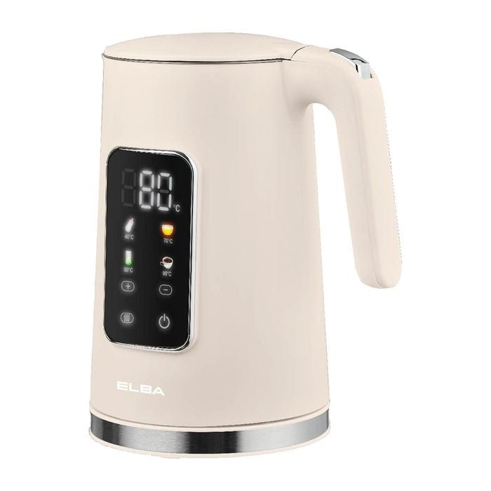 Elba EJK - R1786D(PE) Digital Jug Kettle 1.7L Cream | TBM Online