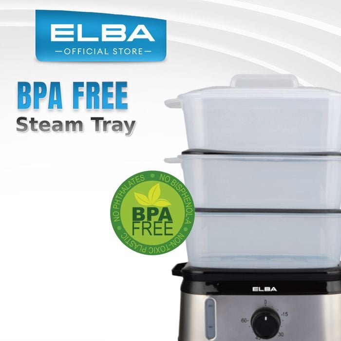 Elba EFS - M1038(SS) Food Steamer 10L With 3 Layer | TBM Online