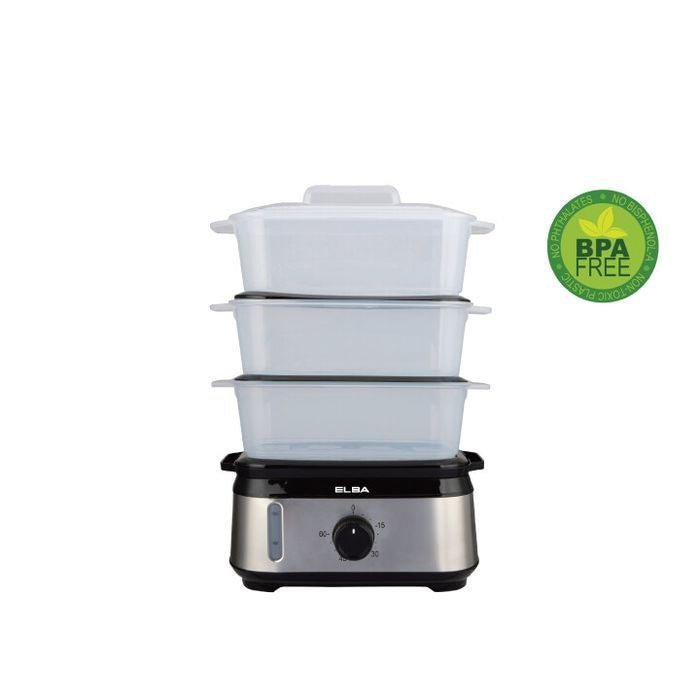 Elba EFS - M1038(SS) Food Steamer 10L With 3 Layer | TBM Online