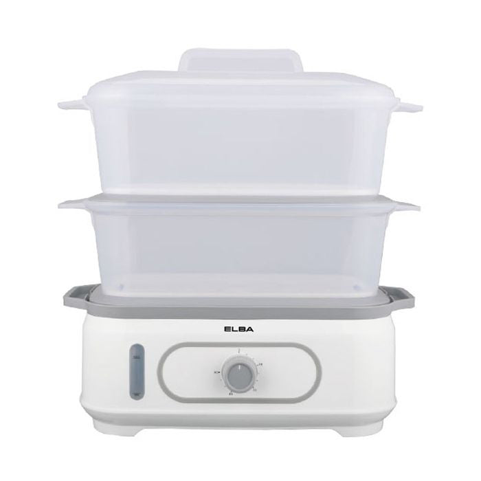 Elba EFS - M2028(WH) Food Steamer 20L With 2 Layer Of Interchangeable Steam Basket | TBM Online