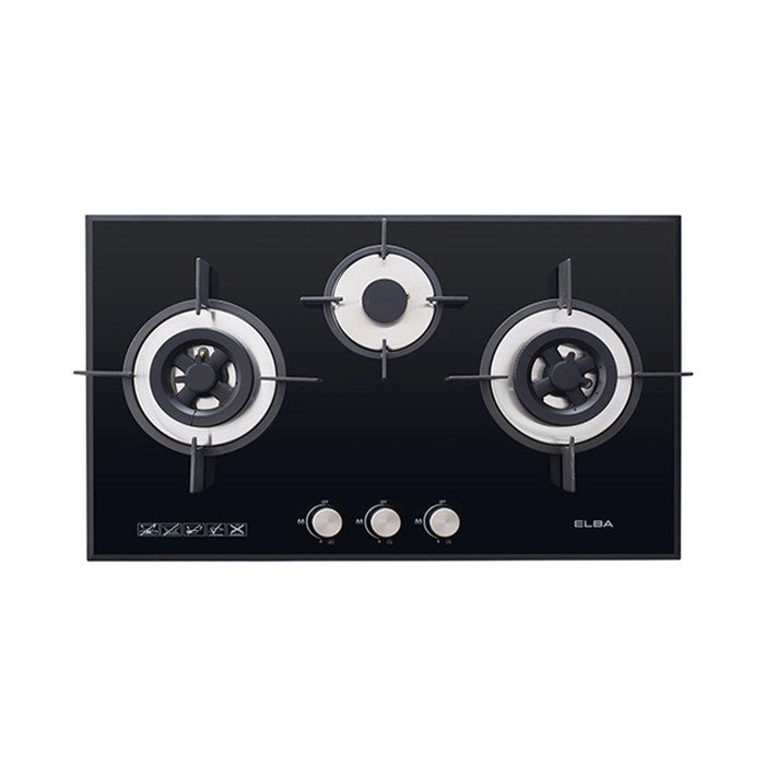 Elba EGH - K8943G(BK) Gas Hob 3 Burners Tempered Glass | TBM Online