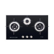 Elba EGH - K8943G(BK) Gas Hob 3 Burners Tempered Glass | TBM Online