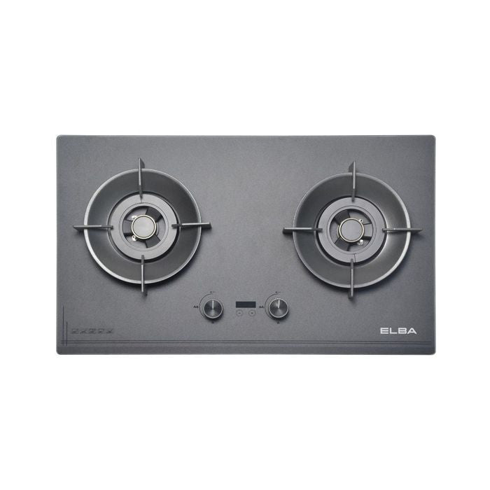 Elba EGH - Q8622D(GR) Built - In Hob 2 Burner Aphanite Hob Link Technology | TBM Online