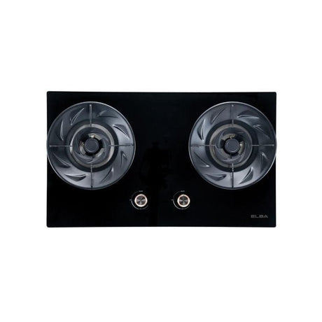 Elba EGH - S8642G(BK) Built - In Gas Hob With 2 Burner Black | TBM Online
