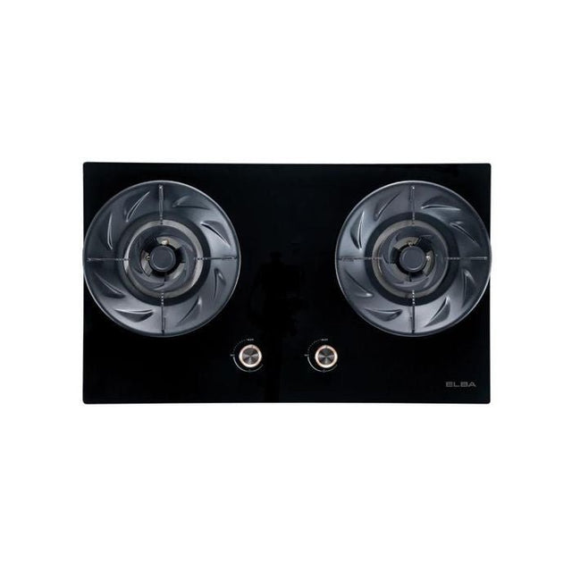 Elba EGH - S8642G(BK) Built - In Gas Hob With 2 Burner Black | TBM Online