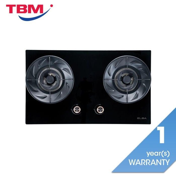 Elba EGH - S8642G(BK) Built - In Gas Hob With 2 Burner Black | TBM Online