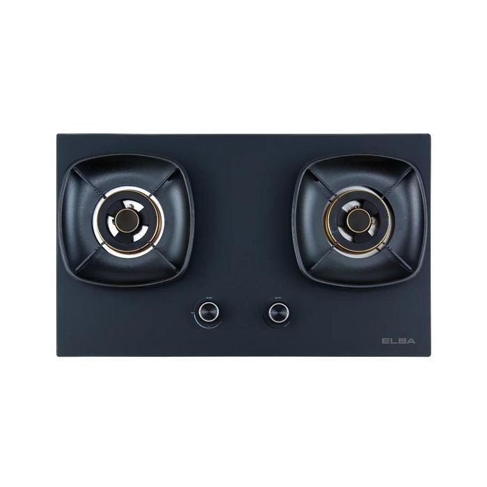 Elba EGH - S8692D(GR) Built - in Gas Hob Glass Stove With 2 Burners | TBM Online