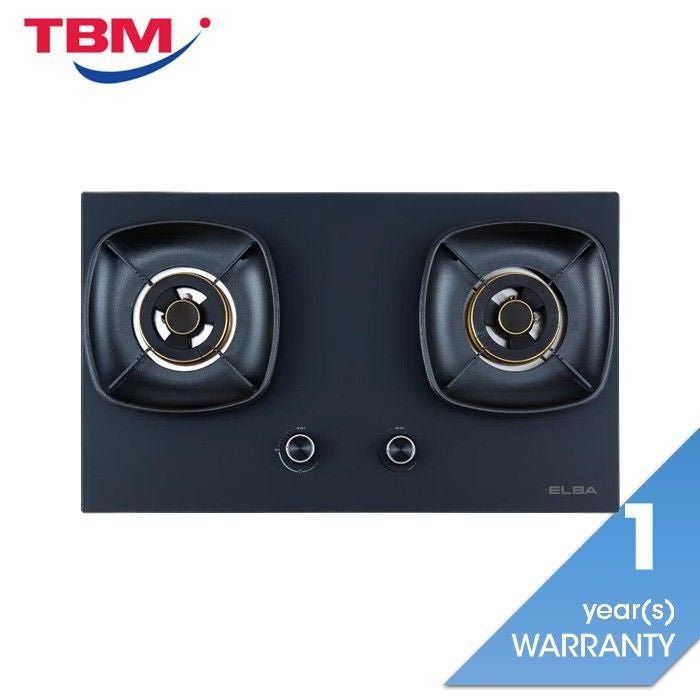 Elba EGH - S8692D(GR) Built - in Gas Hob Glass Stove With 2 Burners | TBM Online
