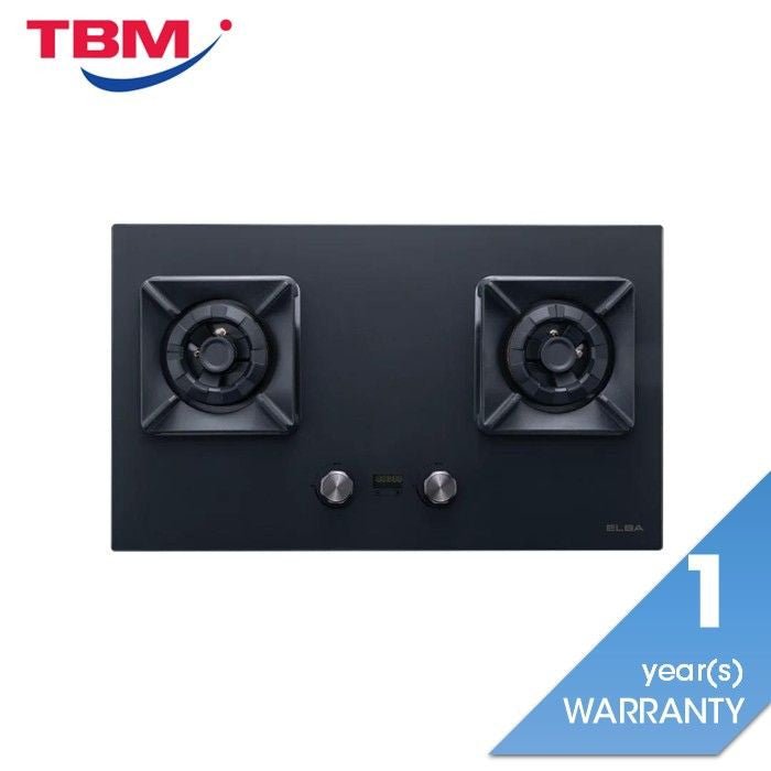 Elba EGH - S8692D(GR) Built - in Gas Hob Glass Stove With 2 Burners | TBM Online