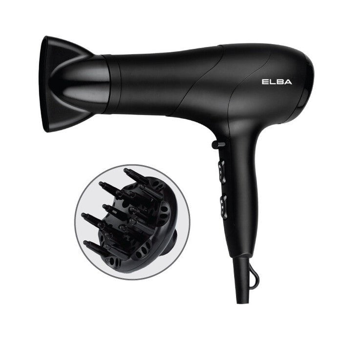 Elba EHD-G2037(BK) Hair Dryer 3 Heat Setting 1800-2000W | TBM Online