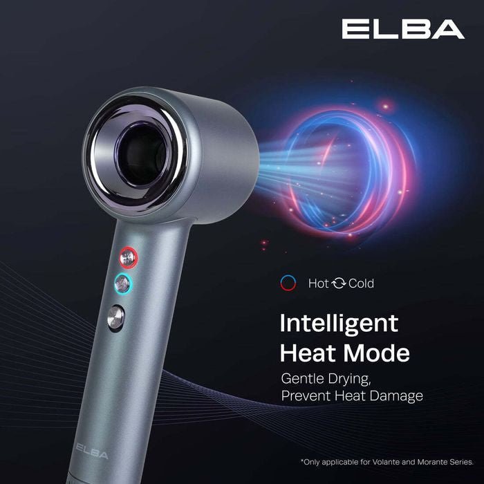 Elba EHD - Q6663DC(BK) Hair Dryer Volante 1600W BLDC Motor Titanium Grey | TBM Online