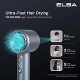 Elba EHD - Q6663DC(BK) Hair Dryer Volante 1600W BLDC Motor Titanium Grey | TBM Online