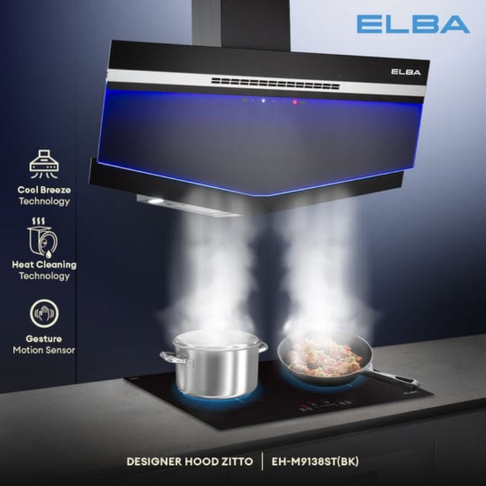 Elba EH - M9138ST(BK) Designer Hood Zitto 230W | TBM Online