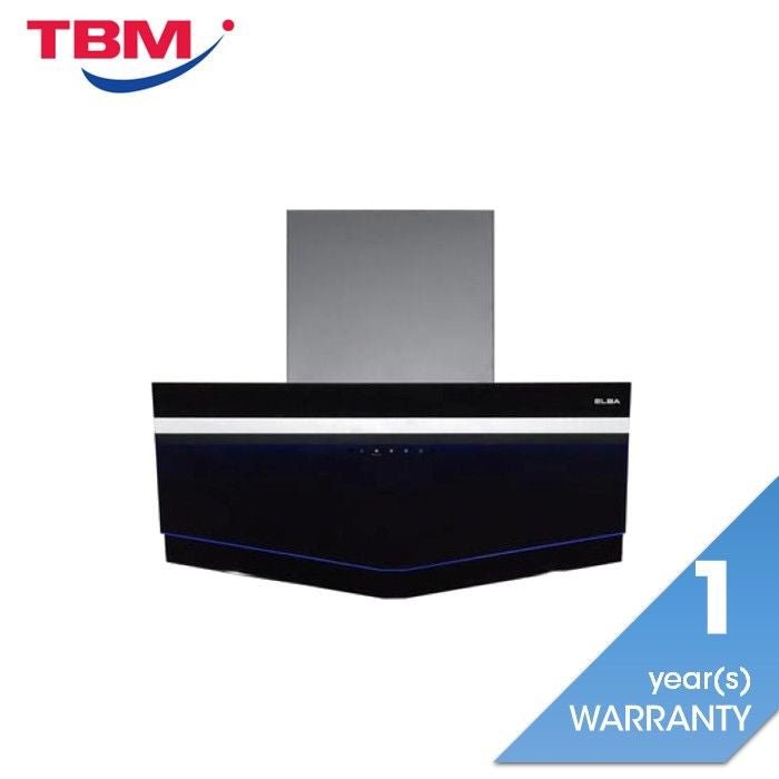 Elba EH - R9838ST(BK) Designer Hood 90cm Stainless Steel 2000m³/h Suction Power | TBM Online