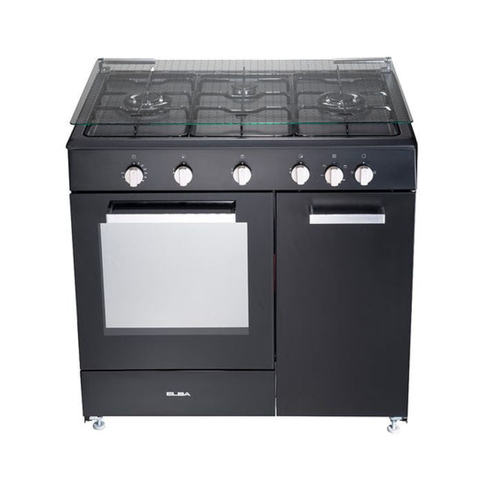 Elba EGC - C9703G(BK) Gas Cooker 3 Burners Gas - Oven G70L 220 - 240V Black | TBM Online