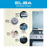 Elba EGC - C9704G(BK) Gas Cooker 4 Burners Gas - Oven G70L 220 - 240V Black | TBM Online