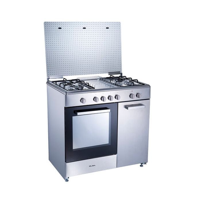 Elba EGC - C9784E(SS) Gas Cooker 4 Burners Electric Oven Stainless steel | TBM Online