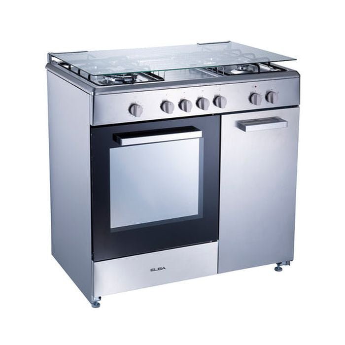 Elba EGC - C9784E(SS) Gas Cooker 4 Burners Electric Oven Stainless steel | TBM Online