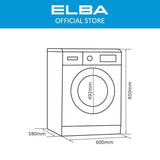 Elba EWDC - J8051IN(WH) Front Load Washer 8.0kg Dryer Inverter Motor 5.0kg | TBM Online