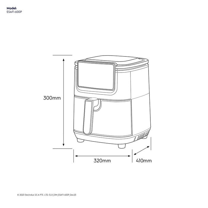 Electrolux E5AF1 - 600P Air Fryer 5L Ultimatetaste 500 | TBM Online