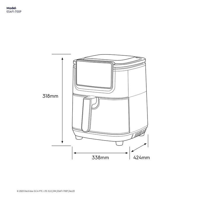 Electrolux E5AF1 - 700P Air Fryer 6.8L Ultimatetaste 500 | TBM Online