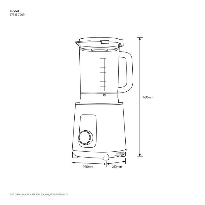 Electrolux E7TB1 - 700P Blender Ultimatetaste 700 2L 1500W | TBM Online