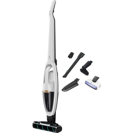 [CLEARANCE][Display Set] Electrolux WQ71 - 2BSWF Handhelp Cordless Stick Vacuum Cleaner 21.6V With LED Light Satin White | TBM Online