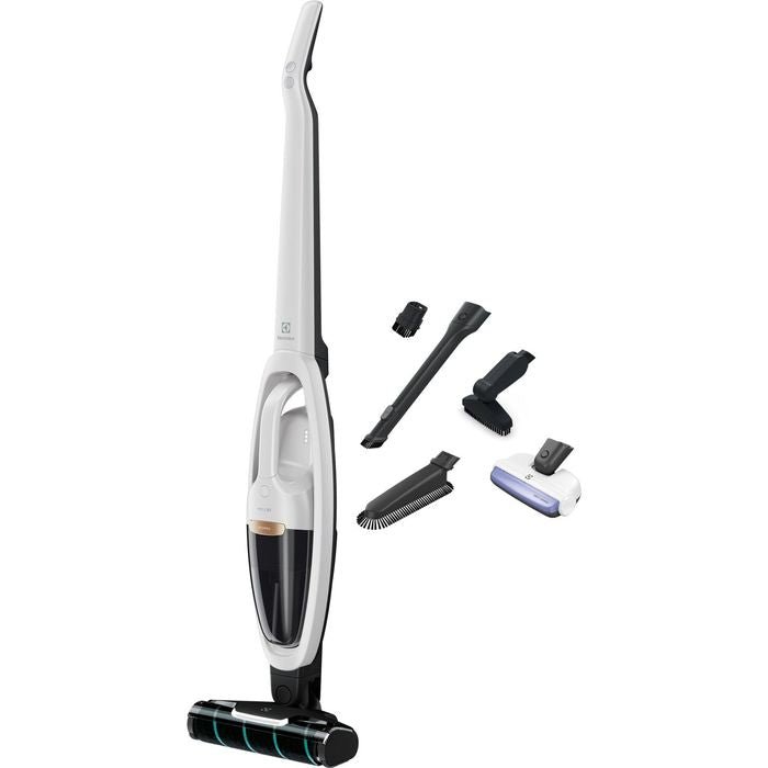 [CLEARANCE][Display Set] Electrolux WQ71 - 2BSWF Handhelp Cordless Stick Vacuum Cleaner 21.6V With LED Light Satin White | TBM Online