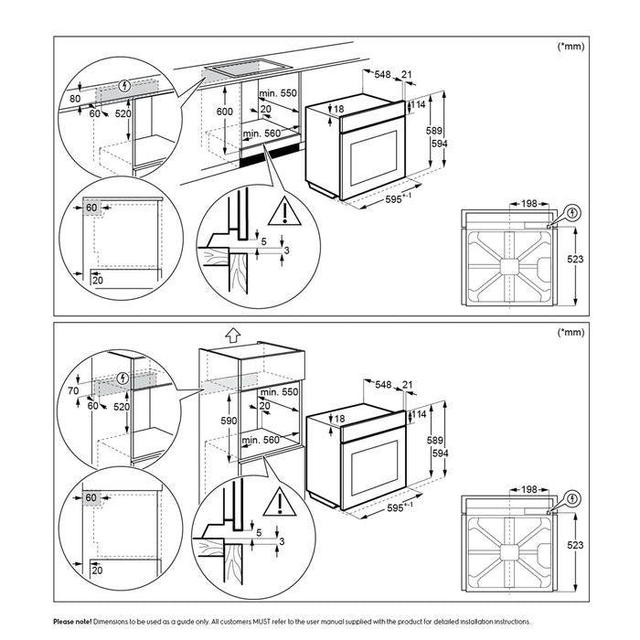 Electrolux RZB2110AAXA Built - In Oven 53.0L Mechanical Timer With Minute Minder | TBM Online