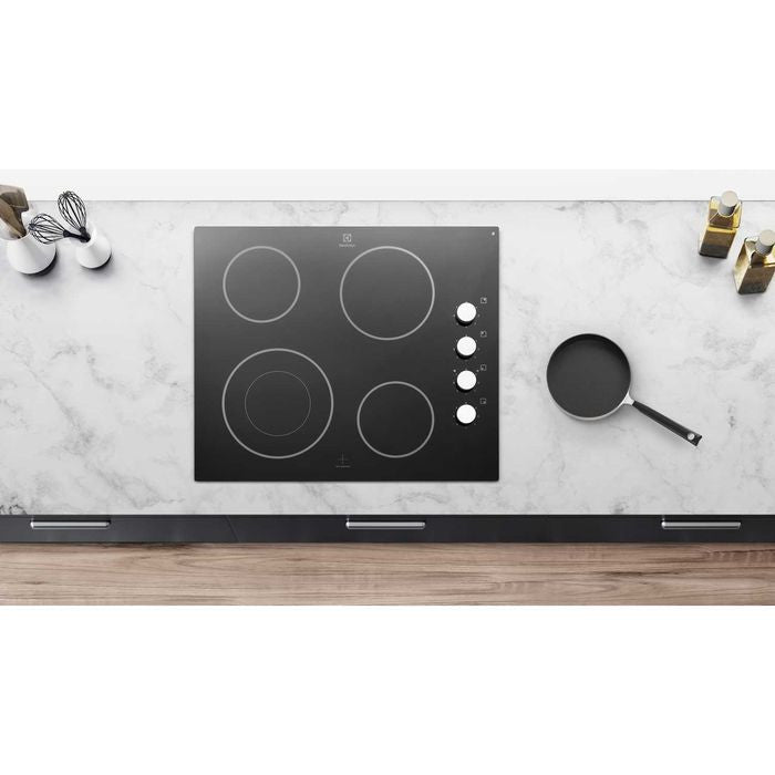 Electrolux EHEC65BS Built - In Ceramic Hob 4 Cooking Zones | TBM Online