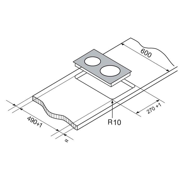 Electrolux EHI325CA Built - In Induction Hob 2 Zone Touch Control Panel Ceramic Glass 30CM Black | TBM Online