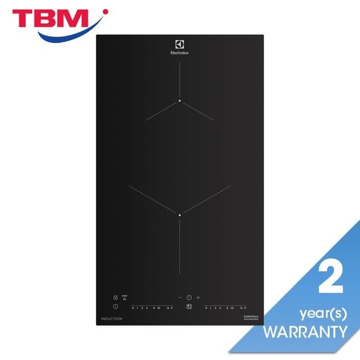 Electrolux EHI325CA Built - In Induction Hob 2 Zone Touch Control Panel Ceramic Glass 30CM Black | TBM Online